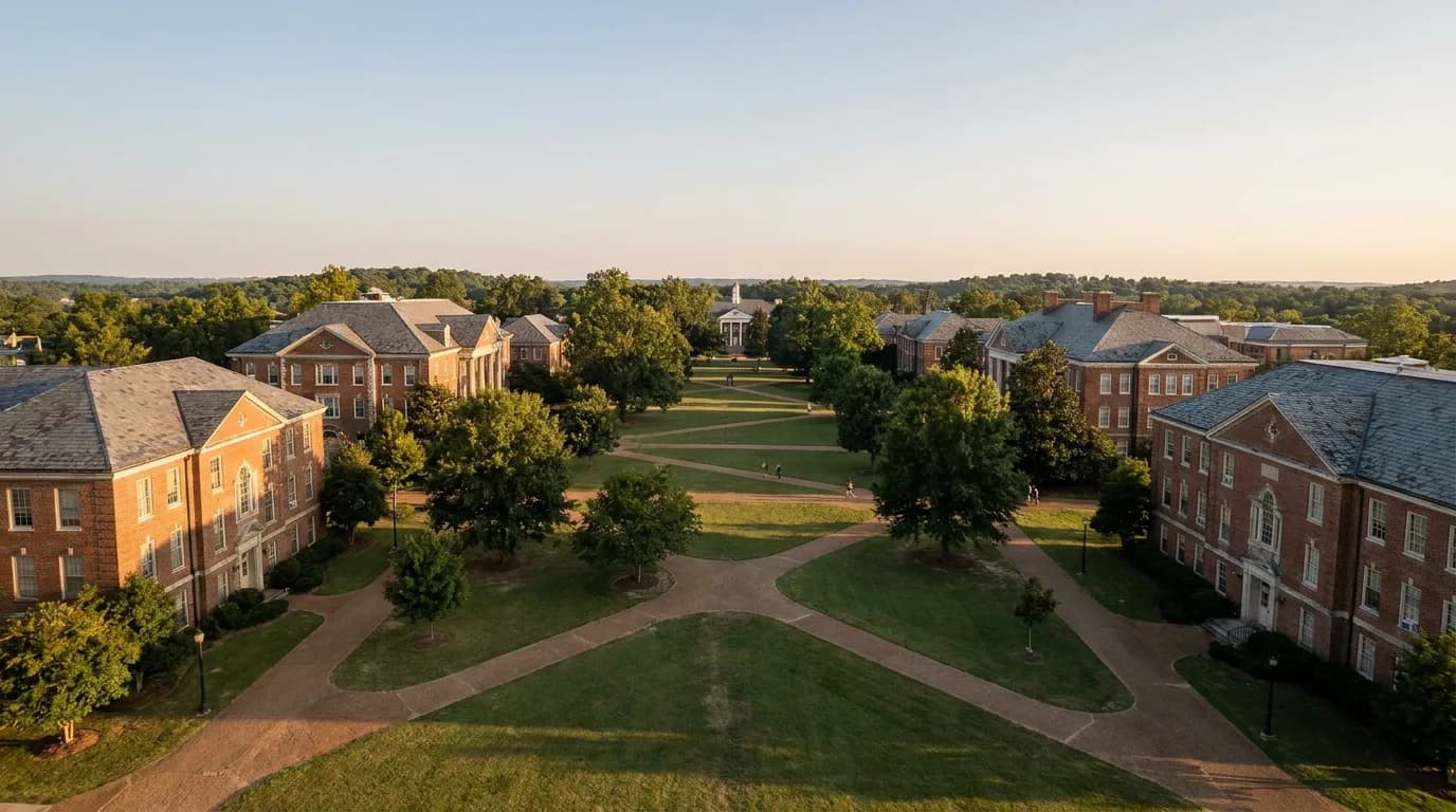 A university campus in Arkansas
